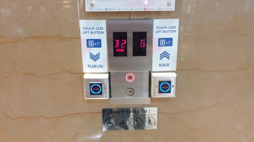 touchless button lift